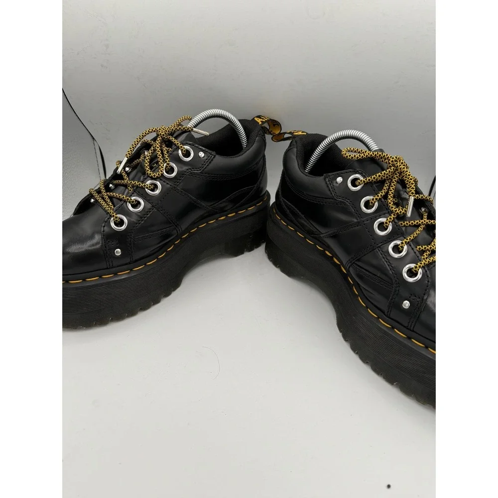Dr. Martens 5-Eye Max Buttero Leather Platform Shoes Size 8 women